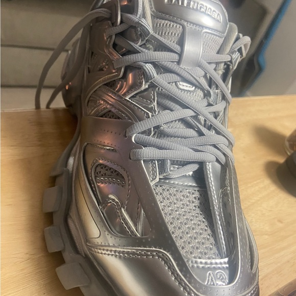 Balenciaga Metallic Track Sneakers - Picture 3 of 3